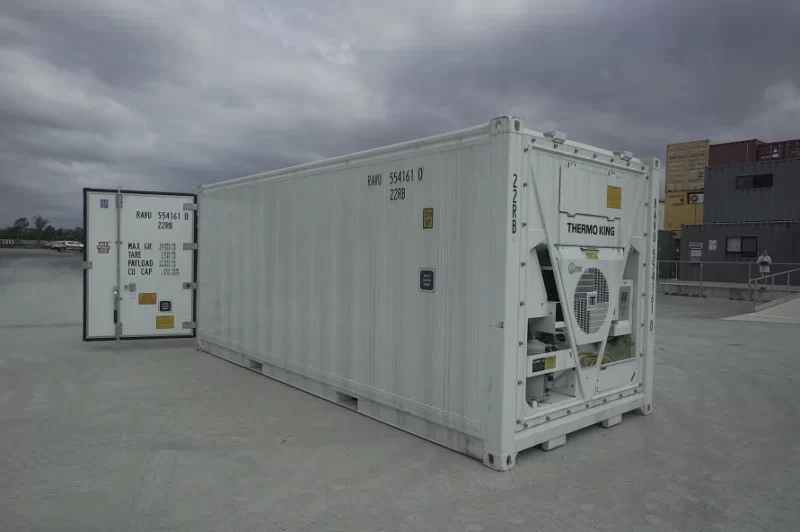 Gebrauchter 20 Fuß Kühlcontainer. Weiß